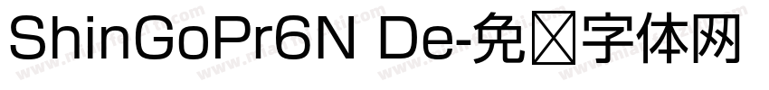 ShinGoPr6N De字体转换